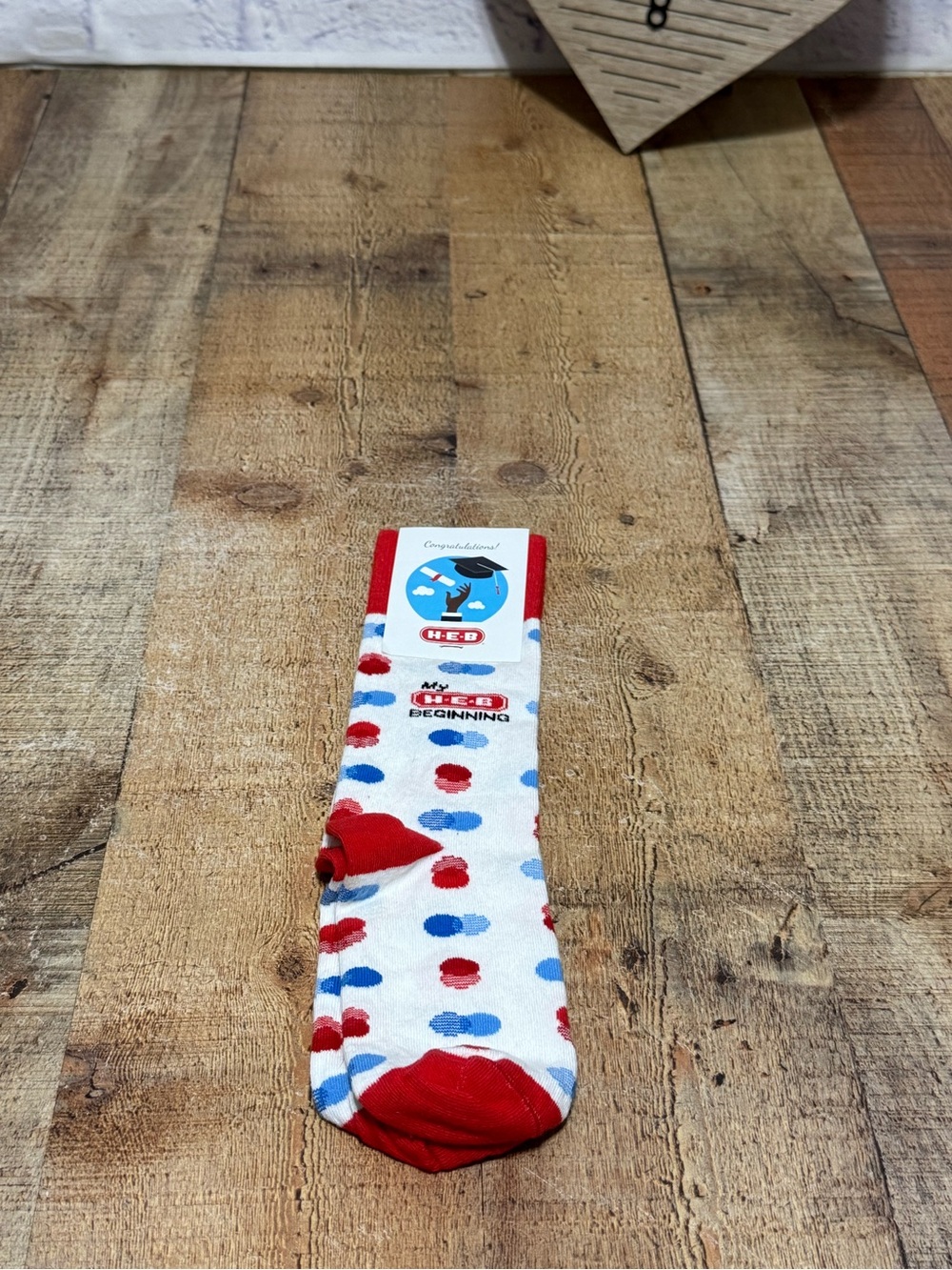 my heb beginning socks polka dot From H-E-B NWT
New with tags 
One size